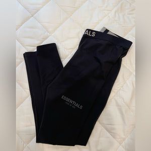 Essentials Fear Of God Black Athletic Leggings